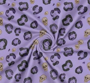 Skull Leopard Print <b>Window</b> Curtains Dense Floral Panel 70% Light Blocking Decorative Privacy Drapes Premium Fabric for Living - Product Image 5