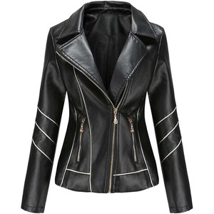 Vestes en similicuir unies pour femmes et filles, design unique, très vendues, service OEM, impression de logo, vêtements décontractés, hiver - Product Image 1