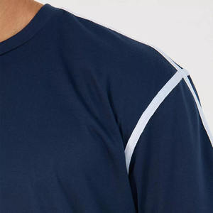 Ensemble de survêtement 2 pièces pour homme en coton tissé épais, séchage rapide, idéal pour le sport et la gym, collection été, vente en gros - Product Image 3