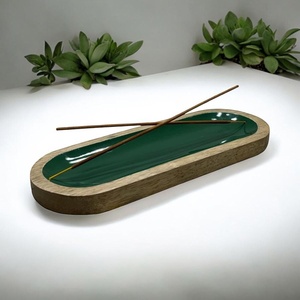 Porta Incienso Largo de Madera Hecho a Mano, Quemador Decorativo de Agarbatti, Recolector de Ceniza, Bandeja Minimalista para Aromas, Decoración, Nuevo Estilo, Superventas - Product Image 6
