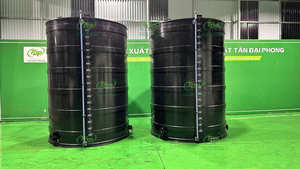 ถังเก็บสารเคมีทรงกลม HDPE ขนาด 500 ลิตร ป้องกันการกัดกร่อน - Product Image 2
