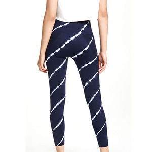 Women's High Waist Leggings with Custom Logo Spandex/Nylon Material Four-Way Stretch <b>Yoga</b> <b>Pants</b> for Wholesale - Product Image 1