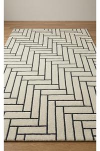 High Quality Modern Geometric Designer Hand Tufted Wool Area <b>Rug</b> with Anti-Skid Backing for Luxury Interiors & Commercial <b>Spaces</b> - Product Image 2