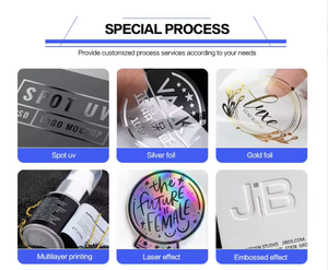 Étiquettes autocollantes personnalisées en vinyle, sérigraphiées, résistantes à l'eau, avec vernis UV localisé, pour emballage de flacons OEM 3ml 5ml 7ml 10ml - Product Image 4