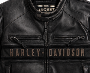 Chaqueta de Cuero Genuino de Vaca para Hombre, Estilo Vintage, Chaqueta de Motociclista Personalizada con Cuello Alto, Abrigo de Cuero para Motociclista - Product Image 3