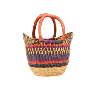 Trendy Bohemian Seagrass <b>Handbags</b> With Leather Handles Custom Designer Women Straw Tote <b>Handbag</b> Eco Friendly <b>Summer</b> Bag OEM - Product Image 1