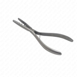 Pinzas para Extensiones de Cabello de Acero Inoxidable con Logotipo Personalizado al por Mayor, con Estuche de Cuero PU, Herramienta Profesional para Salón de Belleza - Product Image 1