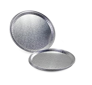 Assiette de service en aluminium, plat de présentation décoratif pour la maison, plat rond en aluminium sûr - Product Image 4