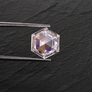 Diamant de laboratoire moderne taille hexagonale, couleur D, certifié IGI, pour bagues, pendentifs et boucles d'oreilles - Product Image 6