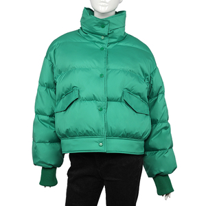 Latest Design Unique Fashion Women's Quilted Knitted Canvas 100% Polyester Waterproof Breathable Autumn Winter Puffer Jacket - Product Image 1