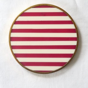 Posavasos Artesanales con Incrustaciones de Hueso - Mosaico de Resina y Hueso con Patrón Chevron, Base para Tazas de Té y Café, Estilo Boho con Aspecto de Mármol de Lujo para el Hogar - Product Image 1