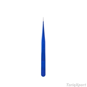 Pince à épiler incurvée en acier inoxydable de haute qualité, pointe fine pour extensions de cils, outil de beauté, logo personnalisé OEM - Product Image 4