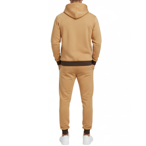 Survêtement marron avec poignets contrastants marron - Product Image 2