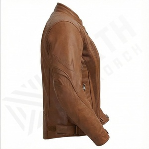 Chaqueta de Motociclista de Cuero Genuino para Hombre de la Mejor Calidad, Nueva Colección de Invierno, Chaquetas de Motocicleta con Protecciones Desmontables Personalizadas - Product Image 3