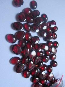 Natural Mozambique Red <b>Garnet</b> Oval Cabochon Loose Gemstone Certified Gemstone Manufacturer Order Online At Best Price Jewelry - Product Image 5
