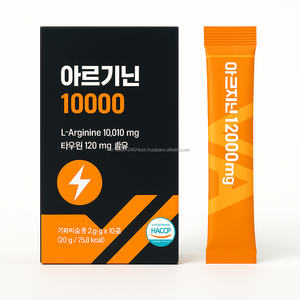 Poudre de supplément protéiné haute teneur en L-Arginine et Taurine 10g pour l'énergie et le soutien de la circulation, usage adulte, OEM Corée - Product Image 1