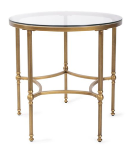 <b>Round</b> Glass Coffee <b>Table</b> <b>Gold</b> Stainless Steel Modern Living Room Side <b>Table</b> Minimalist Contemporary Furniture Durable - Product Image 1