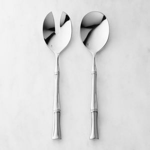 Ensemble d'ustensiles de service pour salade en métal, résistant à la flexion, au déformation et à la corrosion, longue durée de vie - Product Image 1