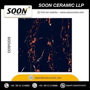 Carreaux muraux en porcelaine Soon Labyrinth Copper 600x600mm, imitation pierre, texture brillante, antibactériens, résistants aux acides - Product Image 6