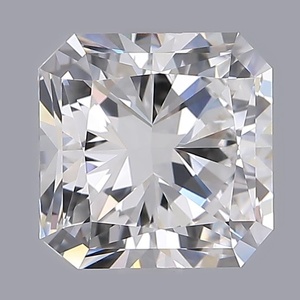 Diamant de laboratoire CVD de taille carrée radiante, couleurs D E F G H, pureté VVS1 VS1 VS2 VVS2, certifié, dureté élevée, pour la fabrication de bijoux - Product Image 1