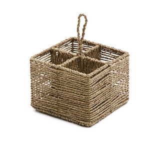 Best Selling Natural Seagrass Caddy, Rustic Seagrass <b>Storage</b> <b>Basket</b> Paper Towel Holder Wholesale Kitchenware From Vietnam - Product Image 5