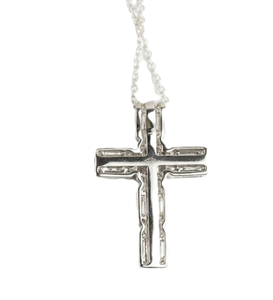 Pendentif Croix en Diamant de Laboratoire Certifié IGI, Or Massif 10K 14K, Bijou Chrétien Minimaliste, Croix de Jésus au Design Illusion - Product Image 4