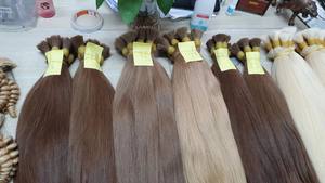 Extensions de cheveux en vrac de haute qualité au prix de gros 100 grammes 228 pouces double tirage couleur claire - Product Image 6