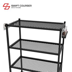 Support de pot de fleurs en métal noir à 3 niveaux, à faire soi-même, revêtement en poudre, support d'affichage pour bonsaï, étagère à plantes, portable - Product Image 5