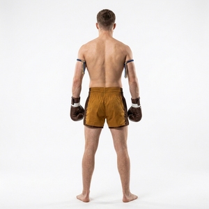 ออกแบบกางเกงมวย MMA & มวยไทยของคุณเอง พิมพ์ลายโลโก้ด้านหน้า ระบายอากาศ แห้งเร็ว โพลีเอสเตอร์ 100% 180 กรัม - Product Image 5