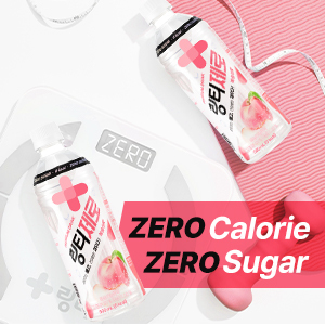 Lingtea Zero Sabor Durazno 500mL Bebida Hidratante Electrolítica Sin Azúcar Cero Calorías Caja de Recuperación Diaria Hecho en Corea - Product Image 3