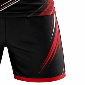 Fabricante de Uniformes de Fútbol Personalizados por Sublimación, Tela de Malla de Secado Rápido 100% Poliéster |   Pantalones Cortos de Fútbol al por Mayor (Parte Delantera) - Product Image 6