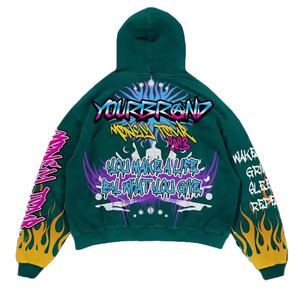 Fabricants de vêtements personnalisés Sweat-shirt surdimensionné en molleton 100% coton personnalisé uni d'hiver à capuche Écologique Coupe-vent à séchage rapide - Product Image 2