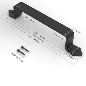 Tiradores de Hierro Minimalistas y Elegantes para Cajones, Herrajes para Gabinetes de Inspiración Nórdica, Manijas de Hierro Sólido para Puertas, Estilo Rústico Moderno, Artesanía Natural - Product Image 6