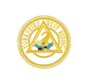 Nouveauté : Badge d'emblème maçonnique brodé à la main, insignes maçonniques à vendre à prix avantageux - Product Image 2