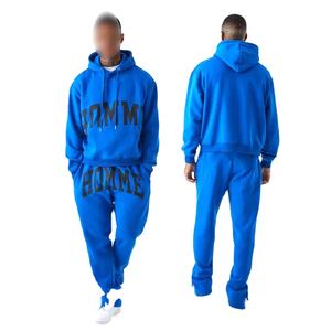 Custom Logo Wholesale <b>Men</b> <b>Hoodie</b> and Sweatpants 2 Pcs Set Sweatsuit Jogging Sports <b>Running</b> Gym Fitness Wear <b>Men</b> Tracksuit - Product Image 5