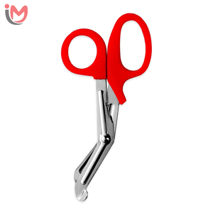 Ciseaux à pansements médicaux EMT personnalisés avec logo, 6 pouces, en acier inoxydable, revêtement fluoré, instruments chirurgicaux noirs - Product Image 3