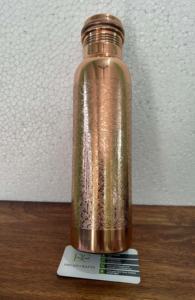 Botella de agua de cobre grabada y personalizada con ágata, moderna, para dormitorio, artesanía de ensueño, hecha en India, Año Nuevo Chino - Product Image 2