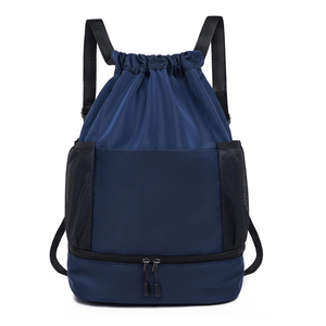Custom Logo Fitness <b>Drawstring</b> <b>Bag</b> for Men Women New <b>Waterproof</b> Folding Travel Gym Sport Backpack Polyester for Basketball - Product Image 4