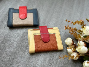 กระเป๋าหนังขนาดเล็กสไตล์ใหม่หรูหราแบรนด์ดังสำหรับผู้หญิงกระเป๋าสตางค์ขนาดเล็กมีซิปแบบสั้นสำหรับผู้หญิงที่ใส่บัตรเครดิตใส่เหรียญ - Product Image 3