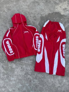 Custom Logo Trackwear Set Wholesale Lightweight Sports <b>Jacket</b> Pants Outfit With Bold Side Graphics - Product Image 1