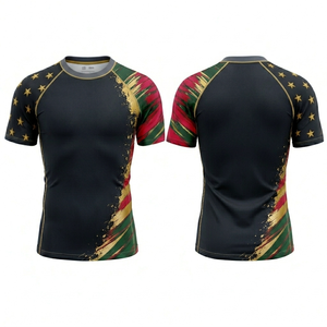 เสื้อรัดกล้ามเนื้อแบบกำหนดเองสำหรับผู้ชาย ออกกำลังกาย ฟิตเนส MMA BJJ เทรนนิ่ง แขนยาว เสื้อกีฬา ระบายเหงื่อ - Product Image 3