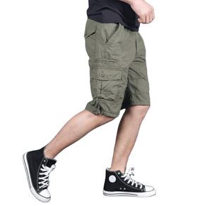 Wholesale Men's Casual Cargo <b>Shorts</b> Mid Waist 100% Cotton Eco-Friendly Breathable Drawstring Closure From Pakistan - Product Image 6