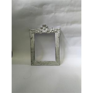 Cadre photo vintage en métal moulé, style baroque orné, cadre photo décoratif de table, décoration de luxe pour la maison, pièce d'appoint intérieure - Product Image 1