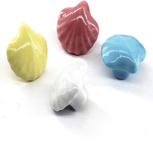 Cabinet <b>Handles</b> Dresser Knobs Drawer <b>Pulls</b> for Kid's Room <b>Door</b> <b>Handles</b> Cupboard Knobs Lovely Shell <b>Door</b> Metal Knobs - Product Image 3