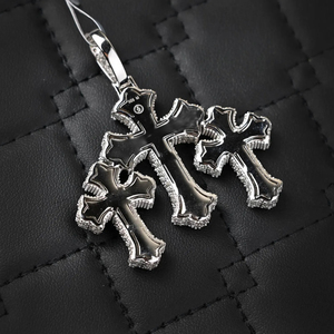 925 <b>Silver</b> Plated <b>Men</b> Women Iced Out Moissanite Diamonds <b>Cross</b> Shape Pendant High Quality Hip Hop Fashion Jewellery - Product Image 4