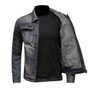 Chaqueta de Mezclilla de Primera Calidad, Resistente, Transpirable, Cálida, Estilo Casual Deportivo, Chaqueta de Mezclilla Lavada para Uso Diario - Product Image 4