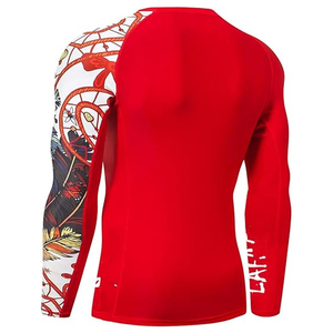 Men Long Sleeve Rash Guard <b>Compression</b> <b>Shirt</b> Graphic Print UV Protection Quick Dry Custom Logo OEM Supplier - Product Image 5