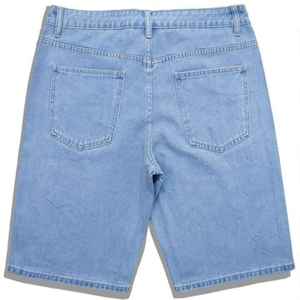 Short en jean bleu ciel délavé vintage de qualité supérieure 2026 – Designs personnalisés, style urbain, mode estivale, le meilleur short en jean pour homme - Product Image 2