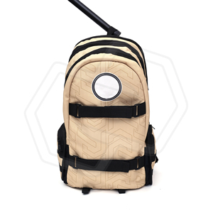 Mochila Deportiva de Nailon Personalizable con Patrón de Letras, Cierre de Cremallera Impermeable, Asa Retráctil Unisex, Calidad Premium, Diseñada para Béisbol - Product Image 1