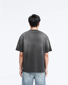เสื้อยืดคอตตอนทรงโอเวอร์ไซส์แบบวินเทจ ล้างสีด้วยกรด สไตล์สตรีทแวร์ ผลิตโดยผู้ผลิต OEM สำหรับทั้งชายและหญิง - Product Image 4